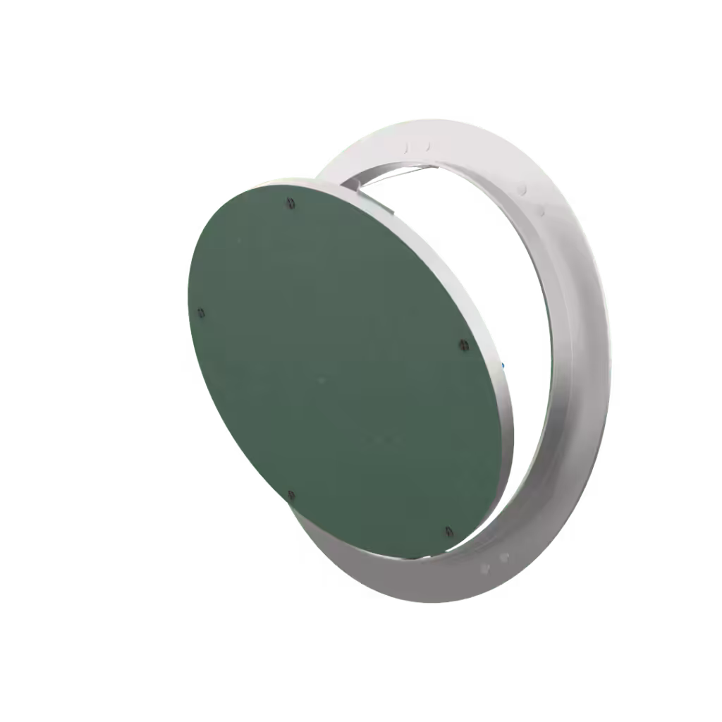 Trappe de visite invisible Tempo Rondo pour faux plafond, fermeture à ressort au design discret