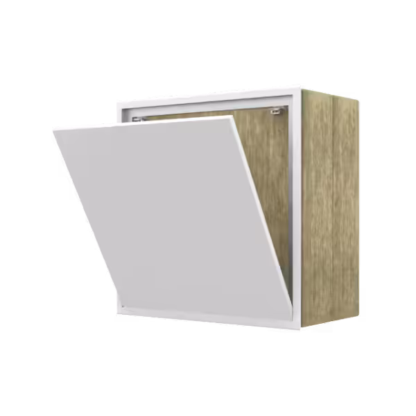 Trappe de visite métallique Tempo Primus Airproof pour bâtiment BBC, étanche à l'air avec isolant 2×160 mm