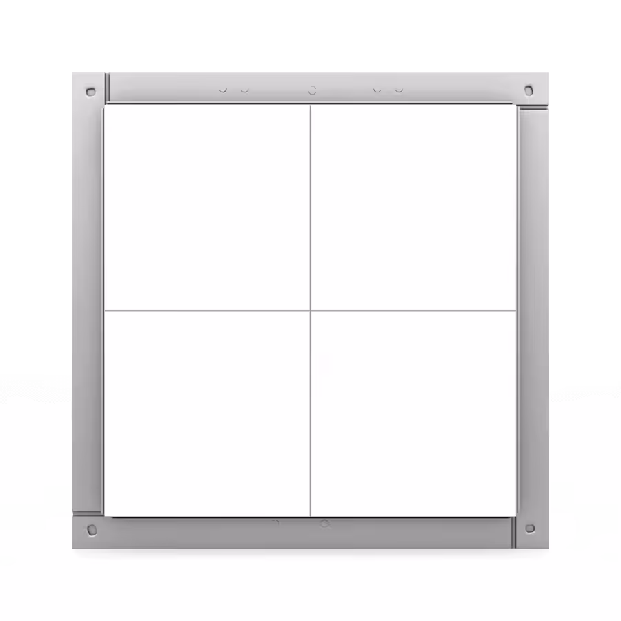 Trappe de visite invisible Tempo Eco Star à carreler, plaque de plâtre, 300×300 à 800×800 mm