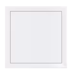 Trappe de visite métallique Tempo Softline étanche à l'air et à la poussière avec isolation acoustique, 200×200 à 600×600 mm