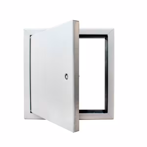 Trappe de visite métallique Tempo Softline étanche à l'air avec isolation acoustique, ouverture clé 4 pans