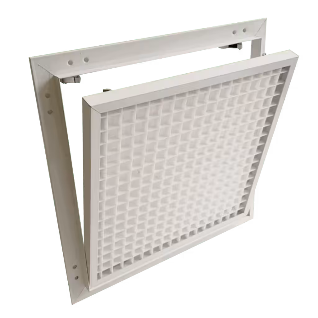 Trappe de visite Eco Ventil avec grille d'aération plastique pour cloisons BA 12,5 mm, 200×200 à 600×600 mm