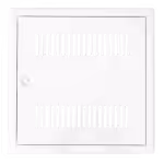 Trappe de visite métallique Tempo Softline ventilée avec grille d'aération, ouverture clé 4 pans, 200×200 à 600×600 mm