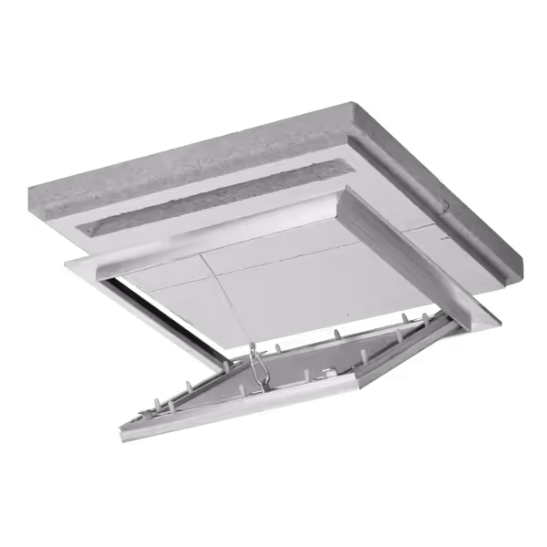 Trappe de visite Alustar Airproof EI30 pour faux plafond, étanche à l'air et à la fumée, 200×200 à 600×600 mm