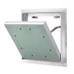 Trappe de visite Alu Quattro en aluminium, étanche à l'air, à la pluie battante et à la fumée, 200×200 à 600×600 mm