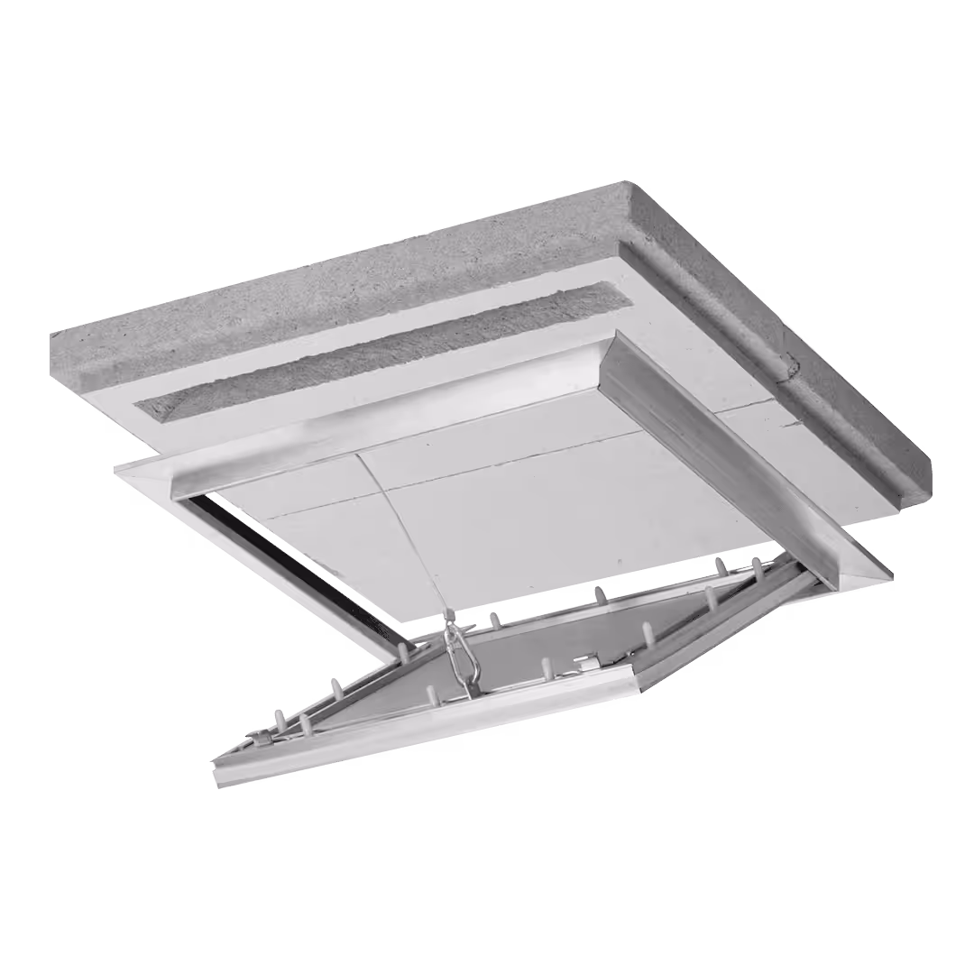 22.png Trappe de visite Alustar Airproof EI30 pour faux plafond, étanche à l'air et à la fumée, 200×200 à 600×600 mm
