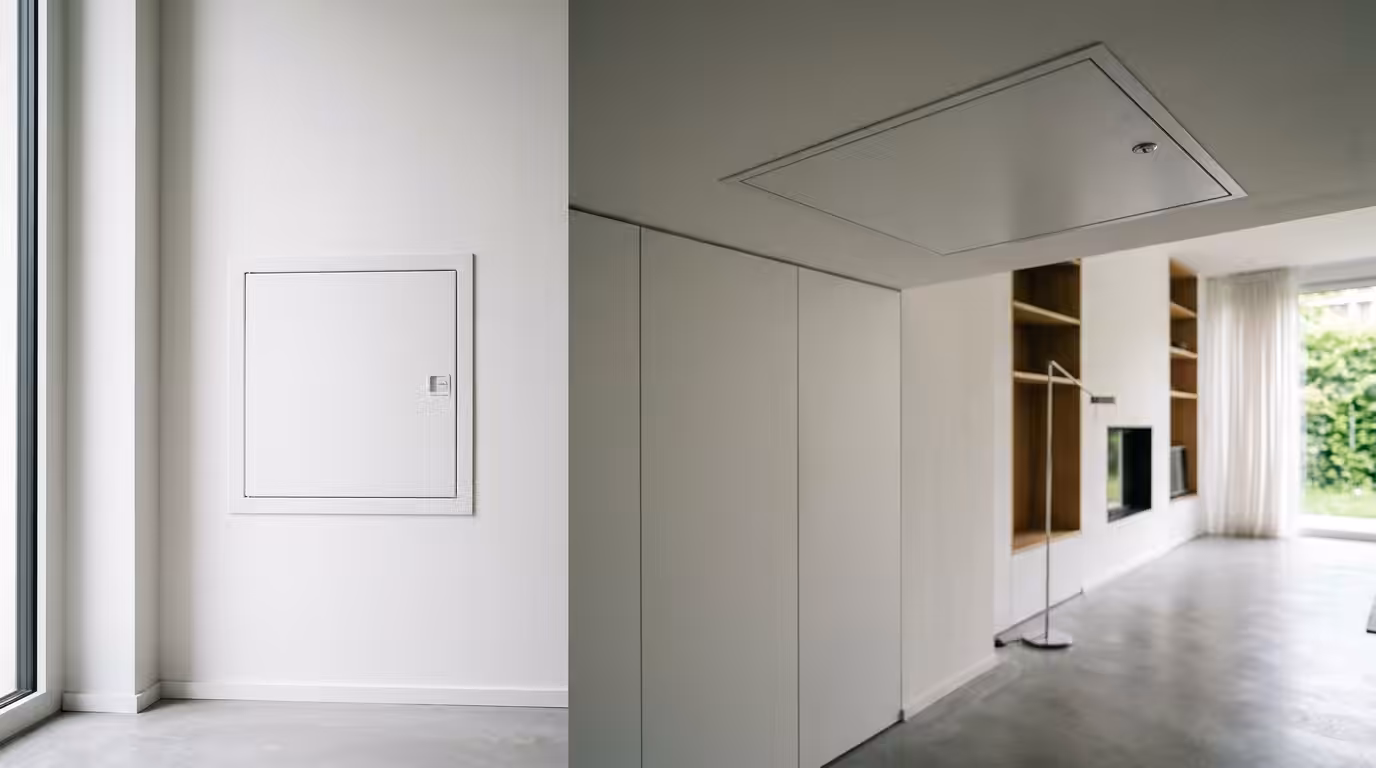 différence trappe de visite murale plafond
