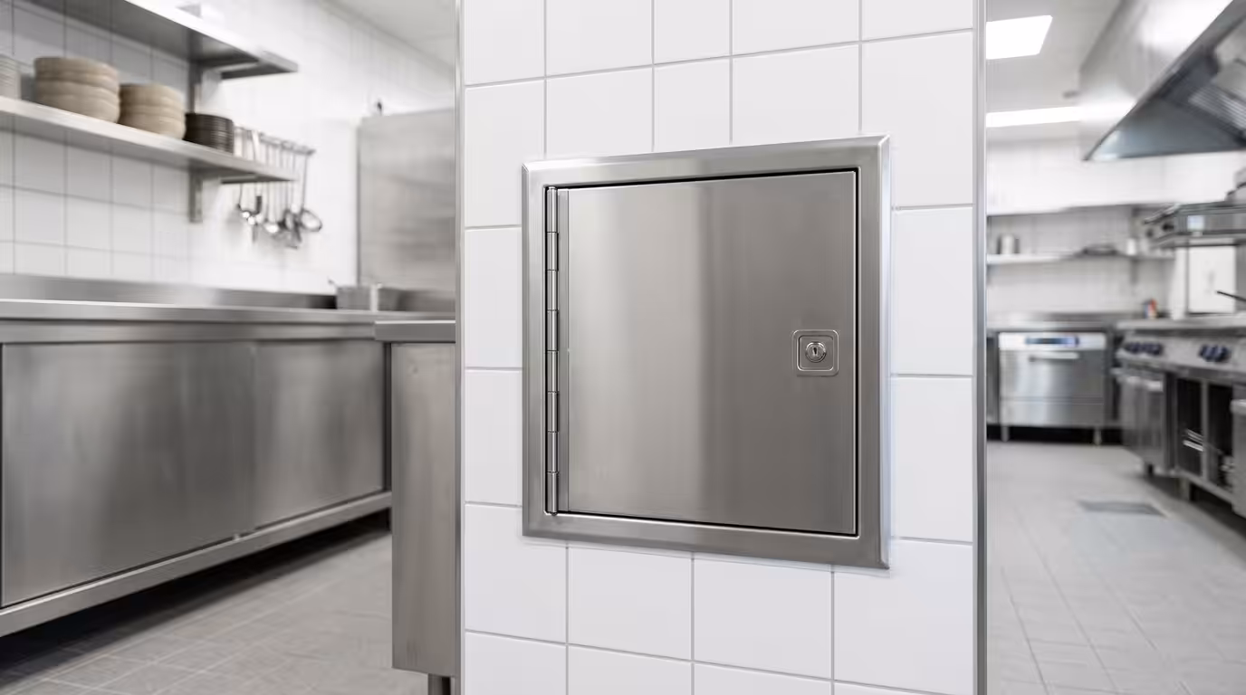trappe de visite acier inoxydable cuisine professionnelle